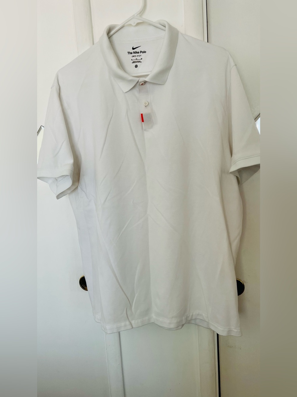 Nike Men’s White Polo Shirt - Classic Performance size XL